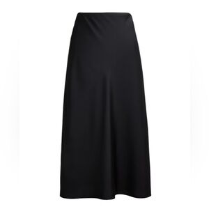 NWOT J.Crew Factory A-Line Slip Skirt in Black